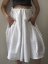 WHITE SKIRT WITH POCKETS