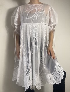 UPCYCLED CURTAIN DRESS