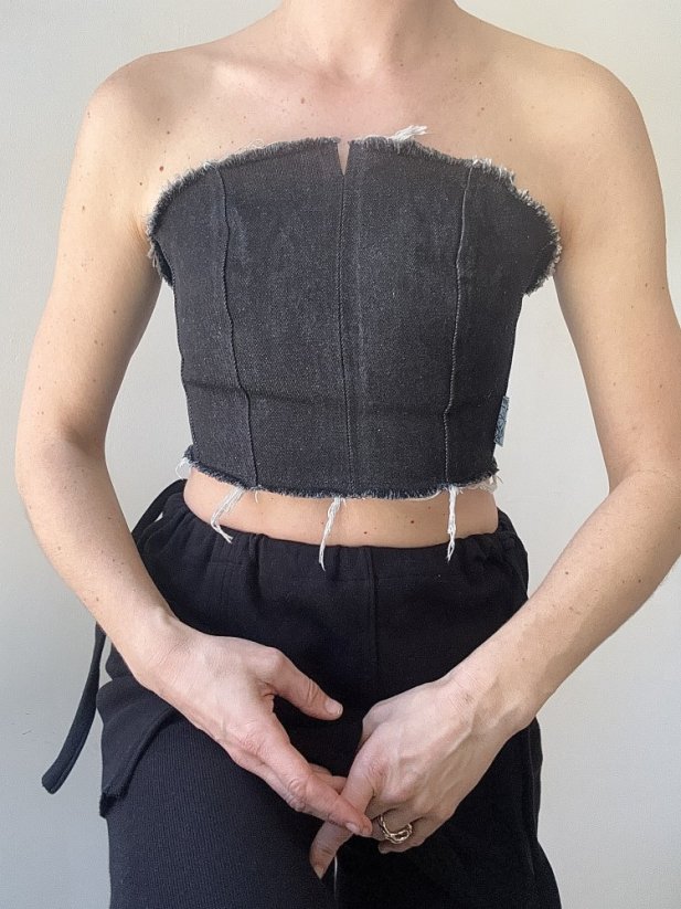DARK DENIM TOP SIZE S