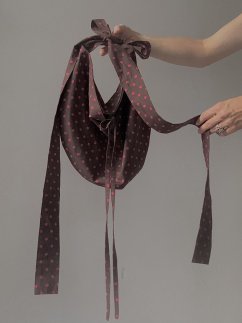 SUMMER HAND-BAG WITH DOTS