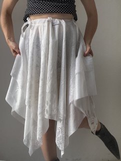 UPCYCLED CURTAIN SKIRT NO6