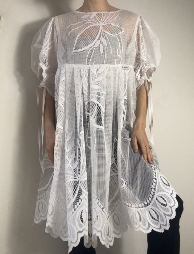 UPCYCLED CURTAIN DRESS