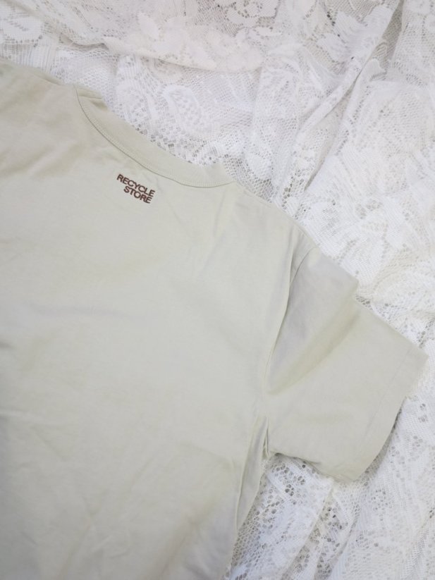 LACE T-SHIRT BEIGE M