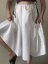 WHITE SKIRT WITH POCKETS