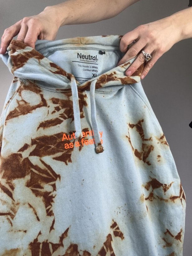 UNIQUE RUST HOODIE SIZE XL
