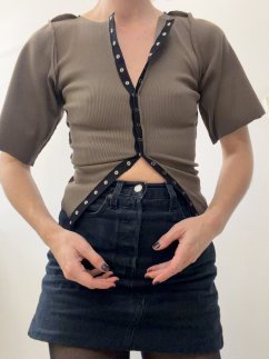 FREYA KHAKI TOP