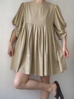 VISCOSE BEIGE DRESS