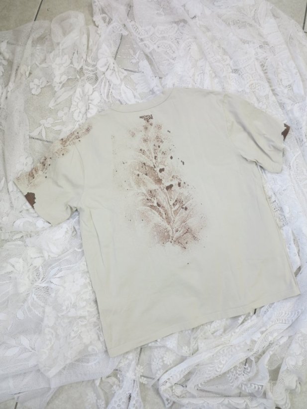 LACE T-SHIRT BROWN XL